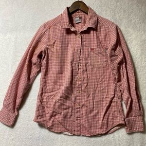 Arians women’s flame resistant button up shirt red size medium